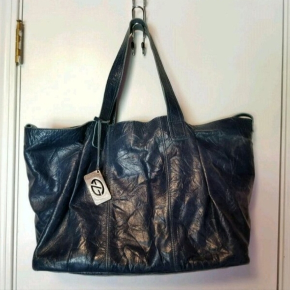 Francesco Biasia Oversized Shopper Tote HandbagFrancesco Biasia Oversized - Picture 1 of 4